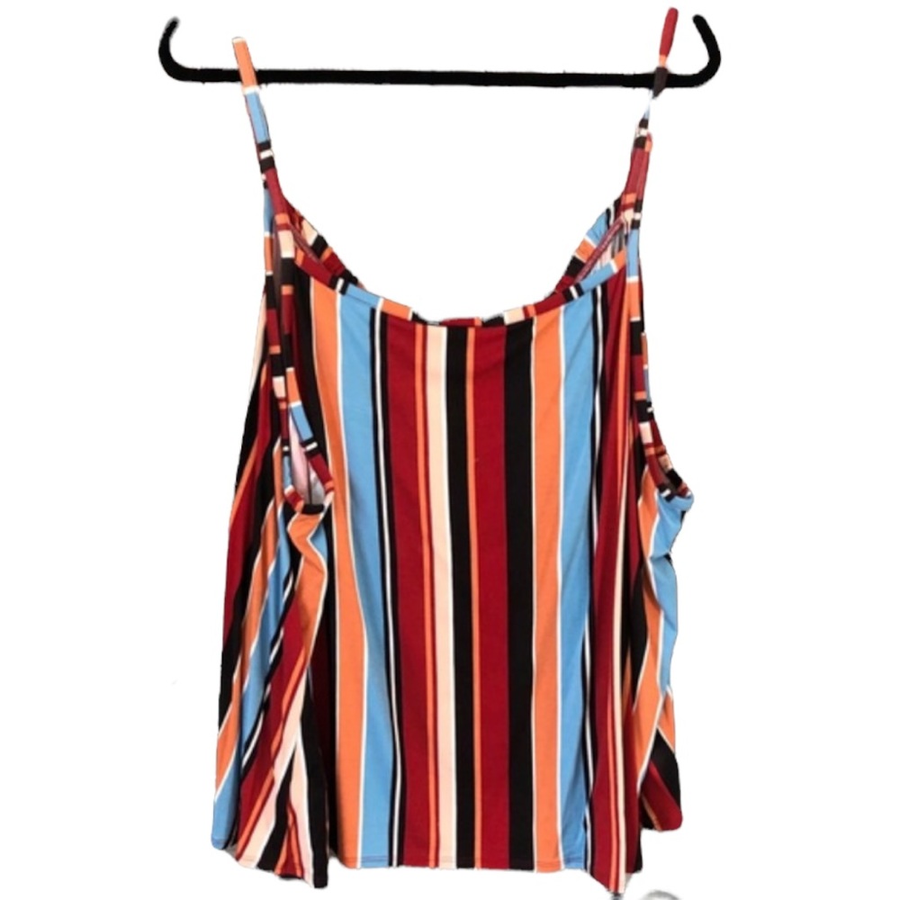ModCloth Tank multicolor stripes